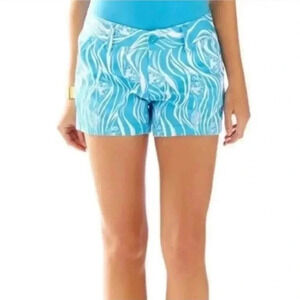 Lilly Pulitzer Womens Size 2 Blue/WhiteJoe Fish Callahan Shorts